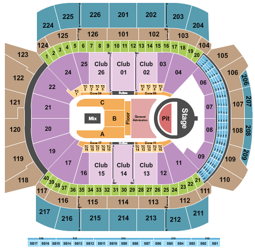 Climate Pledge Arena 5 Seconds of Summer Seating Chart